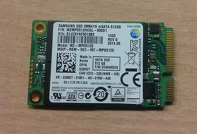  Solid State Hard Drive Samsung 512GB mSATA SSD  - MZ-MPD512E (295GT) 