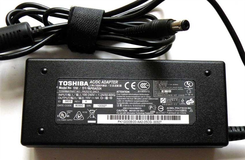 AC Adapter TOSIBA 15V-5A (D&#249;ng cho c&#225;c d&#242;ng Satellite, Satellite Pro, Tecra, Portege)