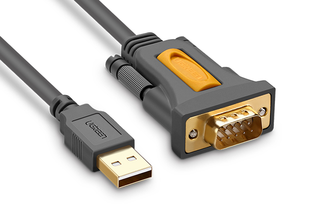 C&#225;p chuyển USB to RS232 (DB9) d&#224;i 1m Ugreen 20210 HK