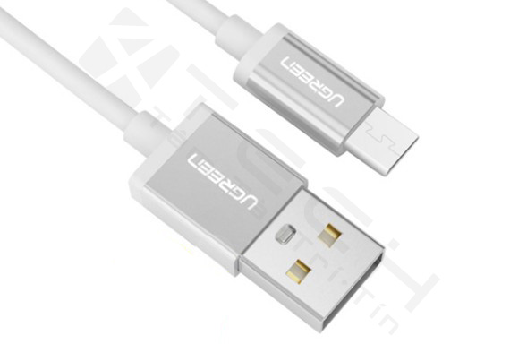 Ugreen USB 2.0 to USB-C cable with nylon webbing 0.25M White 20810 GK