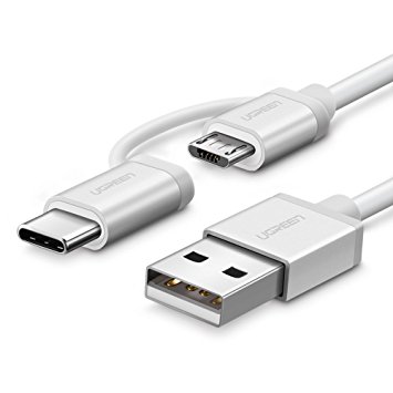 Ugreen USB-A to Micro USB + USB Type C Data cable 1.5M 30577 GK