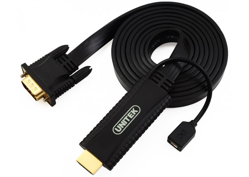C&#193;P HDMI -&gt; VGA + MICRO USB (Y - 5303) 318HP