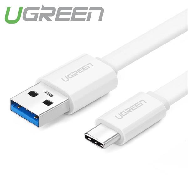 Ugreen USB 3.0 to USB-C Flat Cable 0.25M White 10690 GK
