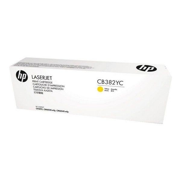 HP Optimized Yield Yellow Contract Original LaserJet Toner Cartridge (CB382YC) _719F