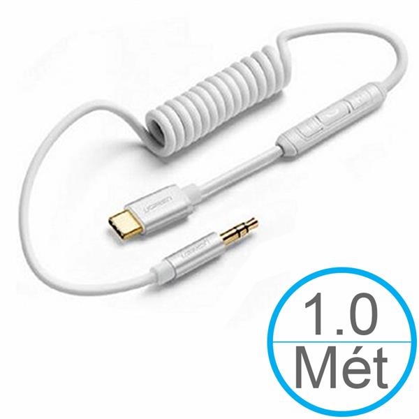 Ugreen USB Type-C to 3.5mm Coiled Stereo Audio Cable 1M 30633 GK