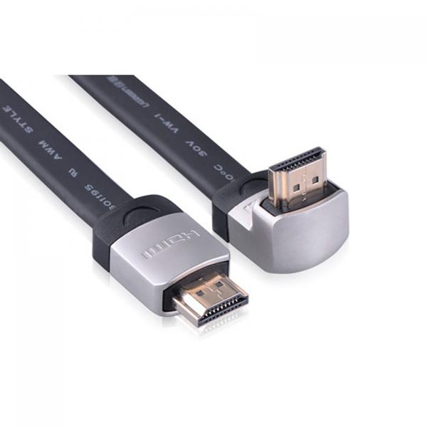 Ugreen HDMI right angle flat Cable HD122 metal Straight to up 1.4V full copper 19+1 2M GK