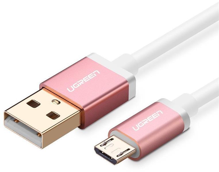 Ugreen Micro USB Data Cable(Aluminum case) 1M Pink 30665 GK	