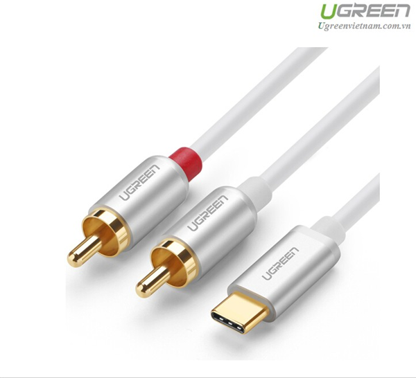 Ugreen Ugreen Gold Plated USB Type C to 2RCA Audio Auxiliary Stereo Y Splitter Cable 0.5M 30733 GK