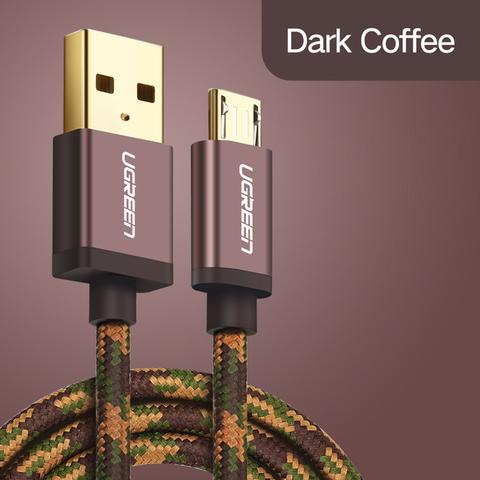 Ugreen Micro USB 2.0 Data cable Army Green 1M Dark Coffee 40425 GK