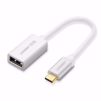 Ugreen USB Type C to USB 2.0 Female Cable 15CM White 30176 GK
