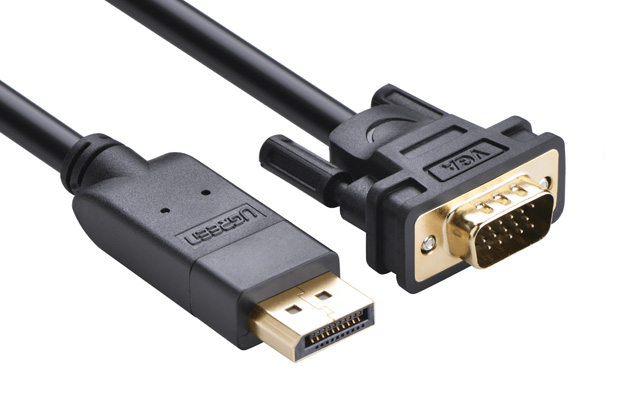 C&#225;p DisplayPort Male to VGA Male Cable 1M Ugreen DP105 (10246) GK