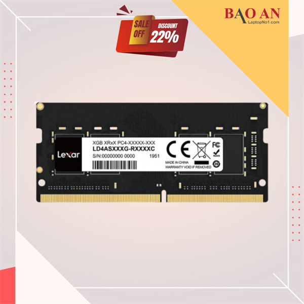 RAM laptop Lexar 4GB DDR4 2666MHz - LD4AS004G-B2666GSST | 1222D