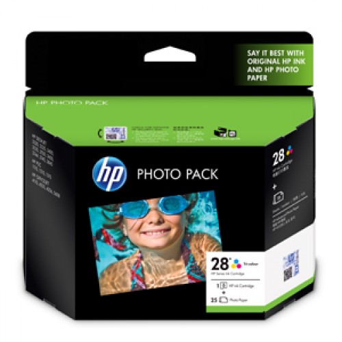 HP 28 Photo Value Pack Glossy, 4x6.5, 25sht, AP Q8893AA 618EL | Vi