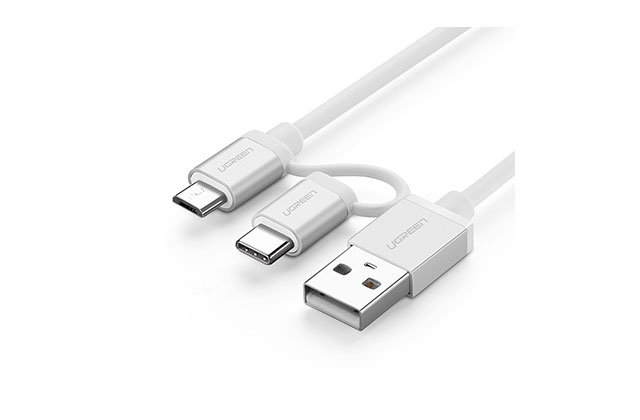 Ugreen USB to Micro USB + Mini USB Data cable 0.5M 40770 GK