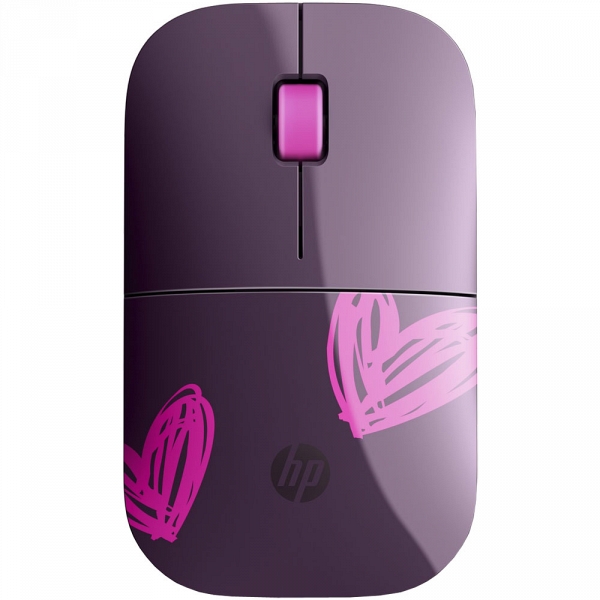 Mouse Wireless HP Z3700 Black &amp; Pink ((1CA96AA))