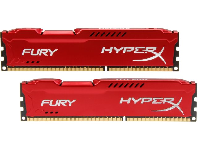 RAM PC Kingston 8G 1866MHZ DDR3 CL10 Dimm (kit of 2) HyperX Fury Red - HX318C10FRK2/8