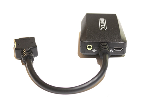 C&#193;P HDMI -&gt; CỔNG VGA + AUDIO + MICRO USB (Y - 5304) 318HP