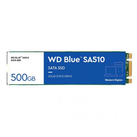 Ổ cứng SSD 500GB M2 2280 SATA SA510 Western Digital Blue WDS500G3B0B