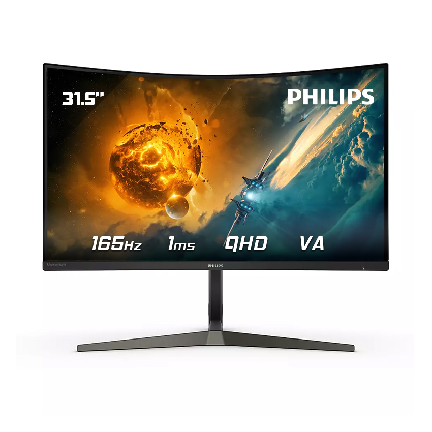 M&#224;n h&#236;nh cong Gaming Philips Momentum 325M2CRZ 32 inch | 2K | VA | 165HZ | 1MS | LOA | 0425