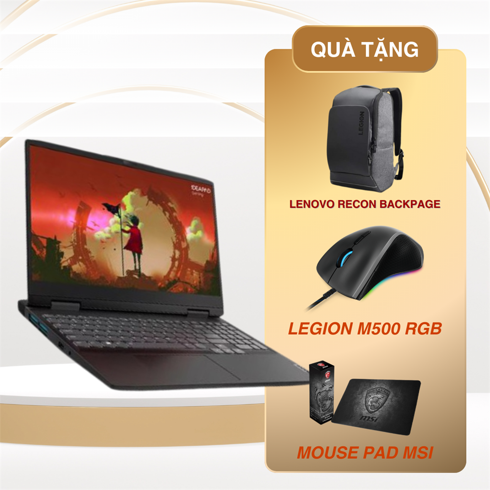 Lenovo IdeaPad Gaming 3 15ARH7 (82SB007MVN) | AMD Ryzen™ 7 6800H | 16GB | 512GB SSD PCIe Gen 4.0 | GeForce® RTX 3050 Ti 4GB GDDR6 TGP 85W | 15.6 inch Full HD IPS 120Hz | Win 11 | LED KEY RGB | 0822D