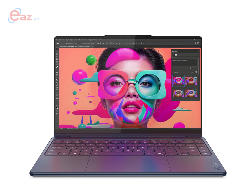 Laptop Lenovo Yoga 9 2in1 14ILL10 (83LC002LVN) | Core Ultra 7 258V | 32GB | 1TB | Intel Arc Graphics 140V | 14 inch 4K WQUXGA OLED | Cảm ứng | Win 11 | Office | Xanh | 0725
