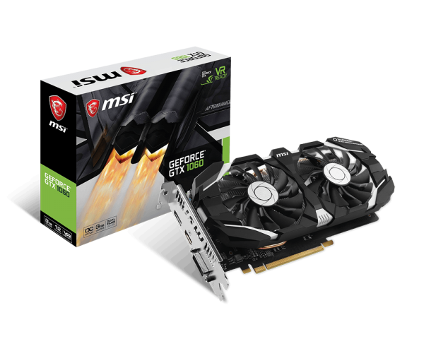 VGA MSI NVIDIA® GeForce® GTX 1060 6GB GDDR5 (GTX 1060 6GT OCV2) _1118KT |  Vi tính Bảo An