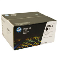 HP 504X High Yield Black Original LaserJet Toner Cartridge (Dual Pack) CE250XD 618EL