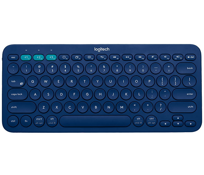 Logitech K380 Multi Device Bluetooth Keyboard (Blue) (920-007597)
