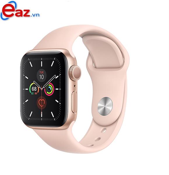 Apple Watch Series 5 40mm Gold Aluminum Pink Sand Sport Band GPS - Gold - Pink (MWV72VN/A) | 0820D