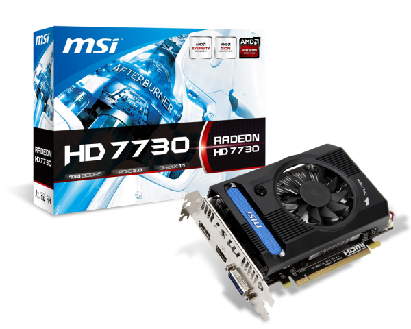 VGA MSI AMD Radeon HD 7730 1GB GDDR5 (R7730-1GD5V1) 518EL