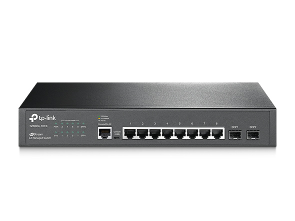 TP-Link T2500G-10TS（TL-SG3210 | JetStream 8-Port Gigabit L2 Managed Switch with 2 SFP Slots 718F