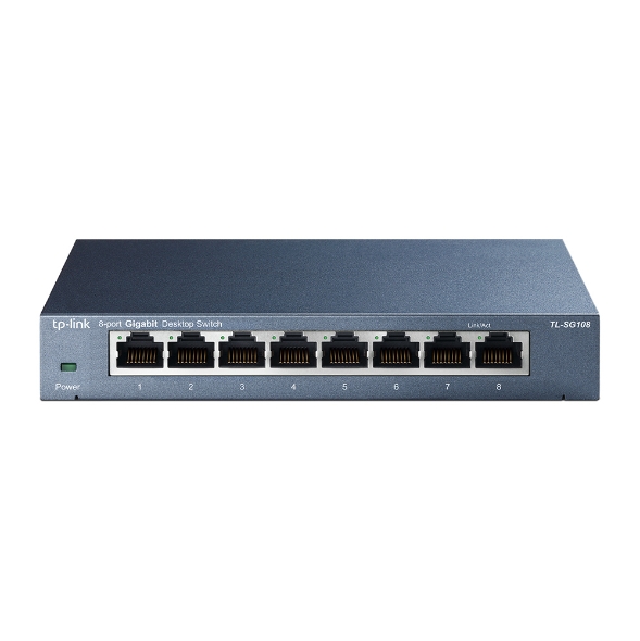 TP-Link TL-SG108 | 8-Port 10/100/1000Mbps Desktop Switch 718F
