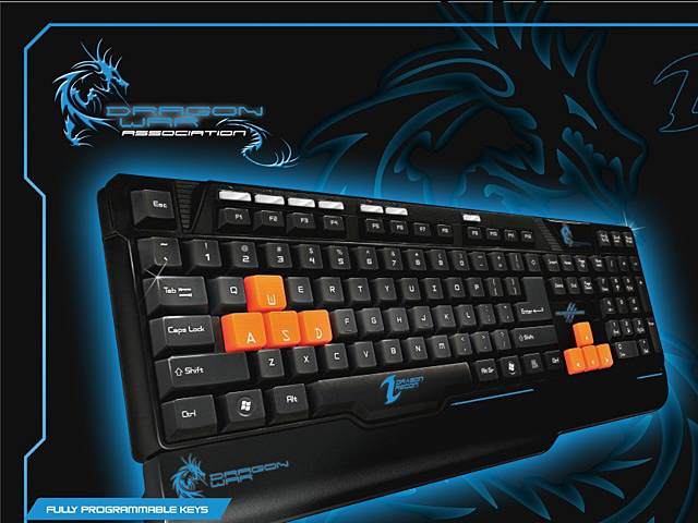 Dragon War Dragon Racon Multimedia Gaming Keyboard - GK-003