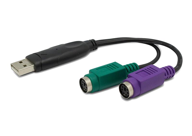 C&#193;P USB 2.0 -&gt; 2 PS2 UNITEK 15CM (Y-155) 318HP