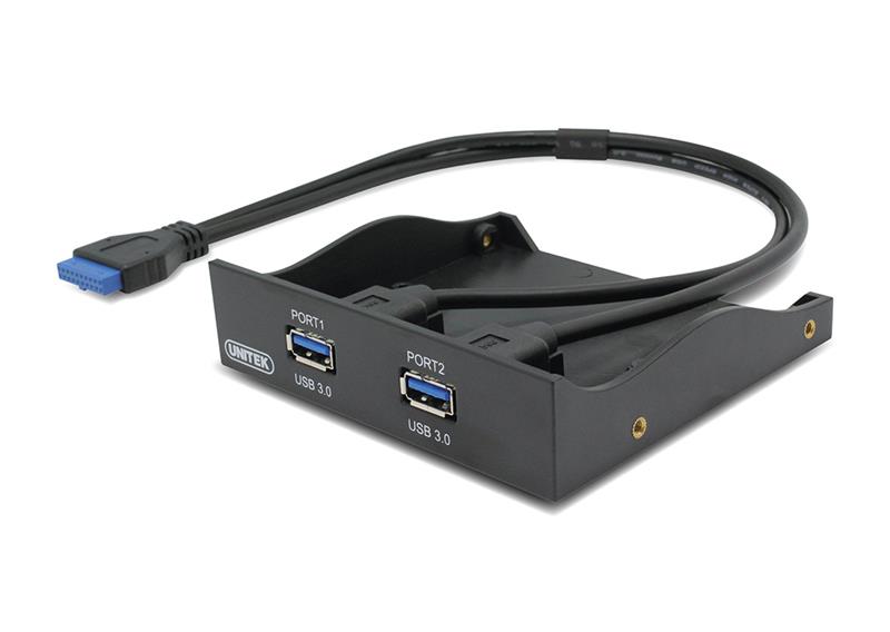 C&#193;P USB 3.0 20PIN -&gt; 2 USB 3.0 FRONT PANEL UNITEK 60cm (Y-3901) 318HP