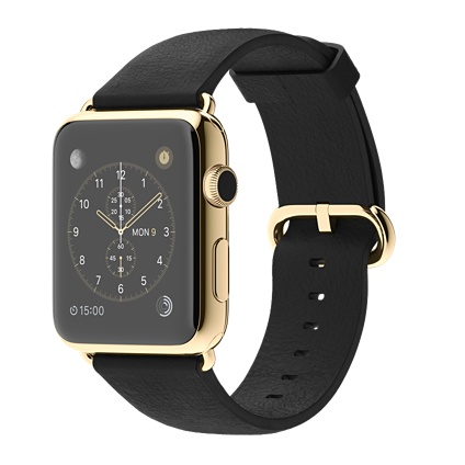 Apple Watch 42mm 18-Karat Yellow Gold Case with Black Classic Buckle