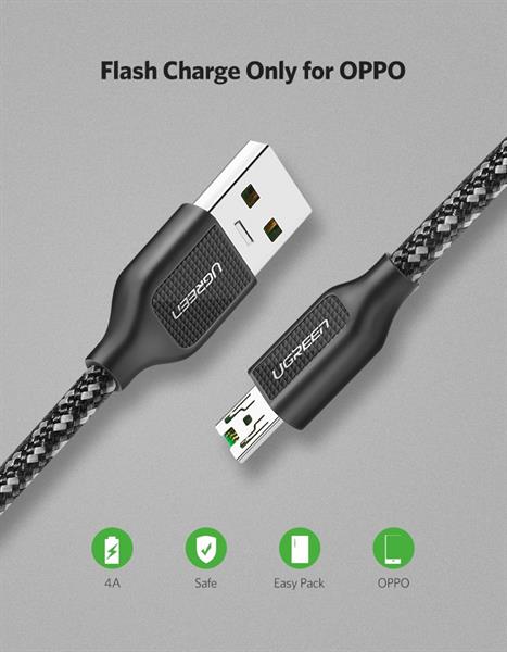 Ugreen OPPO R9 5V 4A Data&amp; Charging Cable 1M 50381 GK